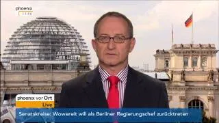 Rücktritt von Wowereit: Erhard Scherfer mit aktuellen Einschätzungen am 26.08.2014