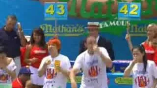 Joey Chestnut Wins July 4 Hot Dog Contest in Overtime