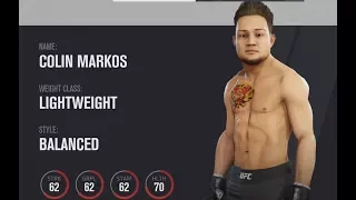 UFC 3 Create a Player Mode (Xbox One X 4K HDR 60FPS)