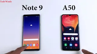 SAMSUNG A50 vs Note 9 | Can A50 keep up with Note 9? | Speed test
