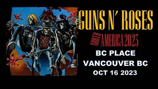 GUNS N' ROSES 2023 Live Vancouver BC Place Stadium