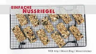Einfache Nussriegel - Thermomix & Pampered Chef Snackmaker