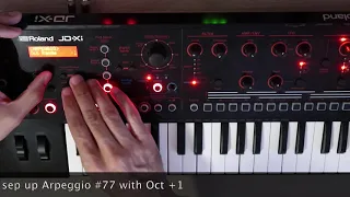 ROLAND JD-Xi TUTORIAL: How to make the 80's Galloping Bassline