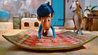 A poor boy gets a carpet from a forgetful old dealer, which turns out to be a flying carpet