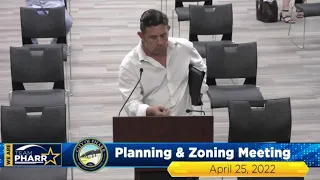 Planning and Zoning Meeting - April 25, 2022 | City of Pharr