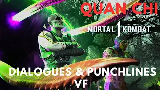 MORTAL KOMBAT 1 - QUAN CHI Toutes les Intros Dialogues & Punchlines VF