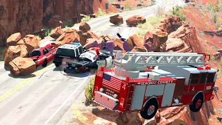 Rockslide Crashes 6 | BeamNG.drive
