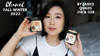 CHANEL FALL WINTER 2023 COLLECTION - Byzance Quads 318 & 328 Review, Swatches & Tutorial
