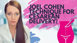What is the Joel Cohen technique for cesarean delivery?