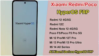 "HyperOS" Xiaomi Redmi/Poco HyperOS FRP Bypass Android 14 | HyperOS Gmail Lock Unlock | HyperOS FRP