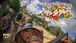 Seven Dwarfs Mine Train Roller Coaster On Ride Low Light 4K UltraHD POV Walt Disney World 2020 10 27