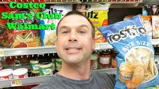 Shop With Me @ Costco Sams Club & Walmart Healthy Groceries | PaulAndShannonsLife