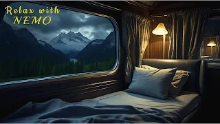 Night Train Journey with Relaxing Train Sounds | Cozy Sleeper Car Ambience for Relaxation & Sleeping