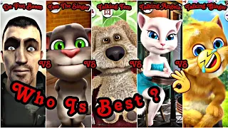 DaFuq!Boom! Vs Tom The Singer Vs Talking Ben Vs Talking Angela Vs Talking Ginger Who Is Best  🤔😂