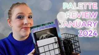 PALETTE REVIEW JANUARY 2024 // 10 new eyeshadow palettes incl. swatches & looks