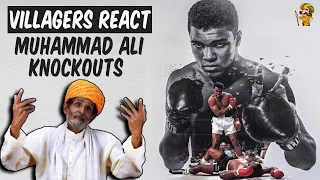 Villagers React To Mohammad Ali's Best Knockout ! Tribal People React To Mohammad Ali's Knockout