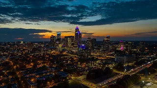 Charlotte Night Skyline Hyperlapse - 10NOV23