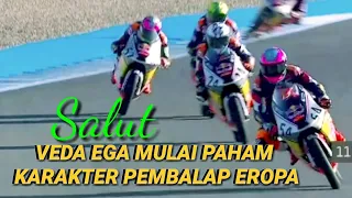 ALHAMDULILLAH VEDA EGA PRATAMA  SUDAH MEMAHAMI KARAKTER PEMBALAP EROPA YANG SUPER CEPAT