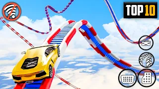 Top 10 Best CAR Stunt Racing Games For Android 2021 High Graphics