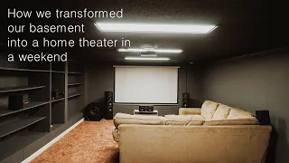 How we transformed our basement into a home theater in a weekend