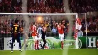 Puyol injury vs Benfica