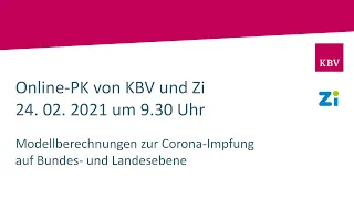 Online-PK von KBV und Zi:  Modellberechnungen zur Corona-Impfung auf Bundes- und Landesebene