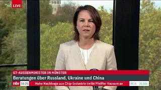 LIVE: Außenministerin Annalena Baerbock beim G7-Außenministertreffen