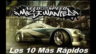 Top 10 Coches Más Rápidos De Need For Speed Most Wanted (NFSMW)