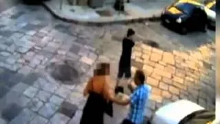 Woman fights off KNIFE WIELDING robbers