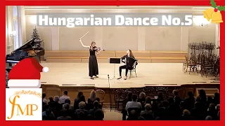 J.Brahms: Hungarian Dance No.5 ⎮ Violin and Accordion Duet