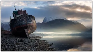 Epic light in Lochaber: misty sunrise photography at the Corpach shipwreck