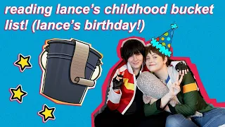klance read lance's childhood bucket list🚀🌧🌟 (lance's birthday!💙💙)