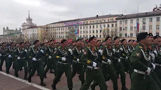 Парад в честь Дня Победы в Улан-Удэ. Часть 1