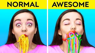 CRAZY FOOD HACKS AND GENIUS KITCHEN TRICKS || Funny Food Ideas By 123 GO! LIVE
