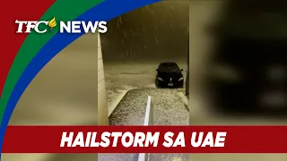 Malakas na pag-ulan na may kasamang yelo naranasan sa Abu Dhabi | TFC News Abu Dhabi, UAE