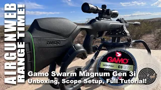 Gamo Swarm Magnum Gen 3i - Unboxing, Scope Mounting, Sight in, Proper Technique - DONE!