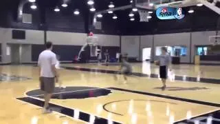 San Antonio Spurs Tracy McGrady 3-pointer Practice for the First Time