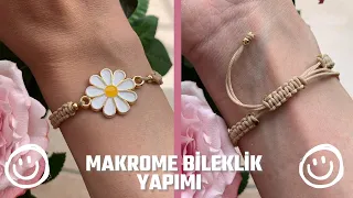 Kolay Makrome Bileklik Yapımı 🥰🦋Ayarlanabilir Bileklik Yapımı | Arkadaş Bilekliği | Easy Wristband