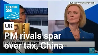 UK PM rivals spar over tax, China in first head-to-head TV debate • FRANCE 24 English