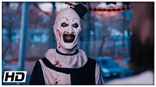 "Allie Meets Art The Clown" SCENE - Terrifier 2 (2022) - Movie Clip 4K