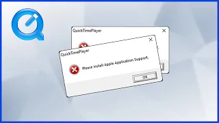 How To Fix Install Apple Application Support | QuickTime Player Error | Windows 11