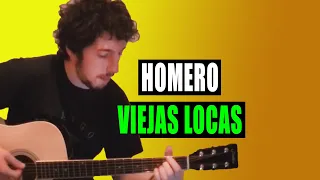 Homero - Viejas Locas | Cover en guitiarra acústica.