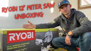 (2021) 12” RYOBI Miter Saw Unboxing