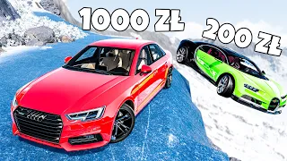 ❄️ WYŚCIG O 1000 ZŁ KTO DOJEDZIE DO KOŃCA!? | BeamNG Drive |