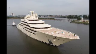 Yacht Dilbar Dock 10 Lürssen - Biggest Yacht in the World