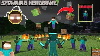 Spawning herobrine In minecraft(mod) in tamil/horror/on vtg!