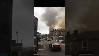 Proofings factory on Hare Hill Road in Littleborough ablaze