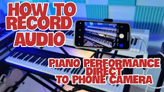 How to Record Digital Piano Direct to phone camera Roland Fp30x fp30 Fp10