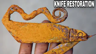 knife restoration //rusty knife restoration-The most special in the world