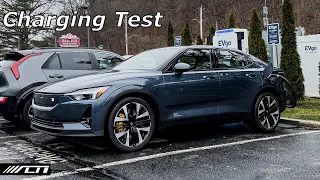 Charging the 2024 Polestar 2 Dual Motor Performance! /// Crowded Public Stations!